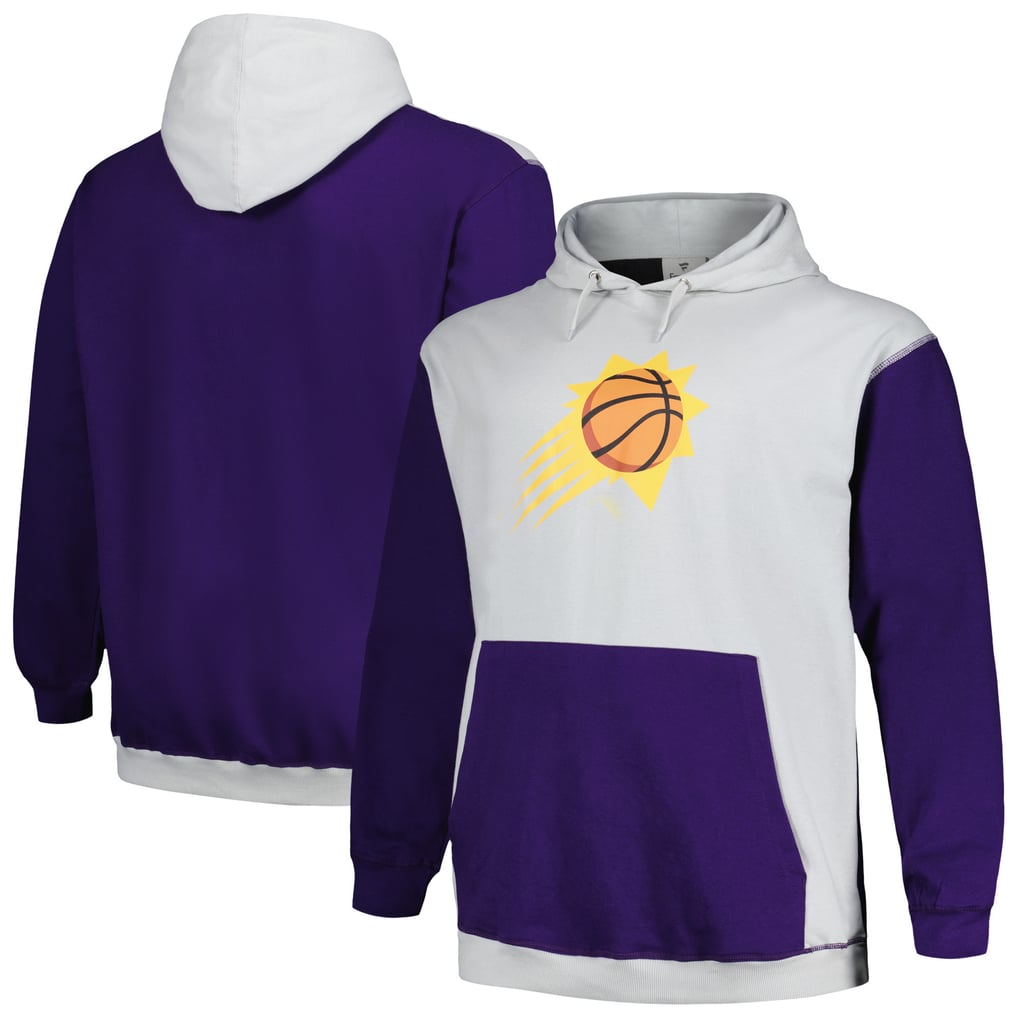  Phoenix Suns Fanatics Big & Tall Primary Arctic Pullover Hoodie - Purple/Silver