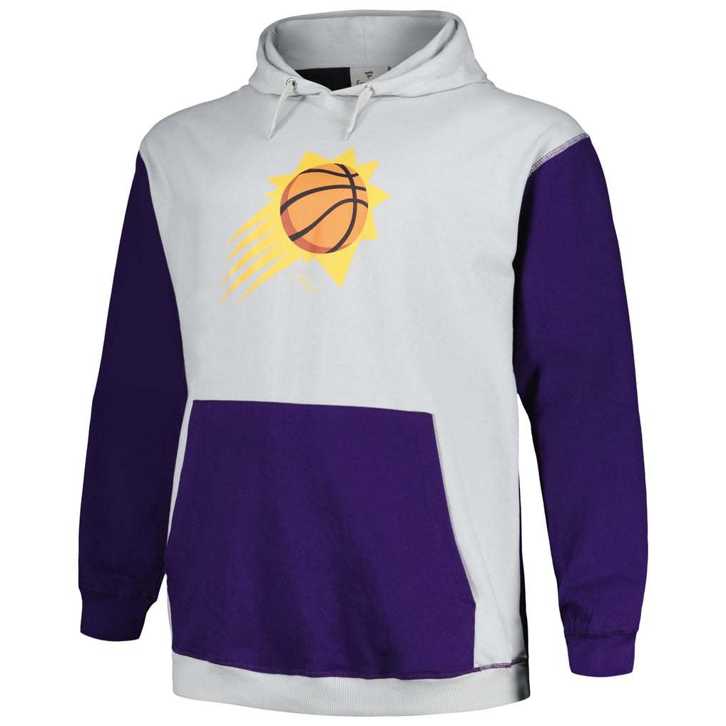  Phoenix Suns Fanatics Big & Tall Primary Arctic Pullover Hoodie - Purple/Silver