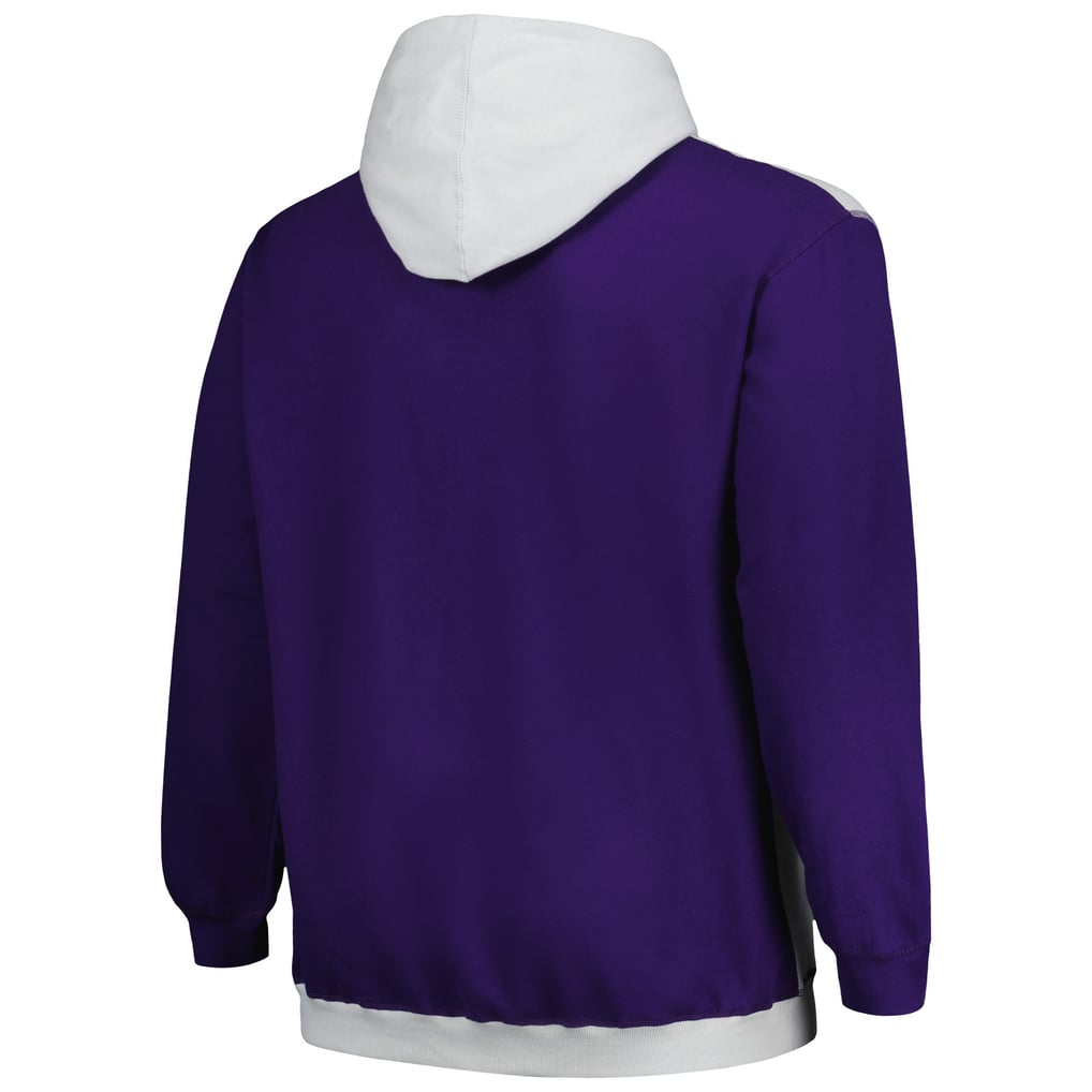  Phoenix Suns Fanatics Big & Tall Primary Arctic Pullover Hoodie - Purple/Silver