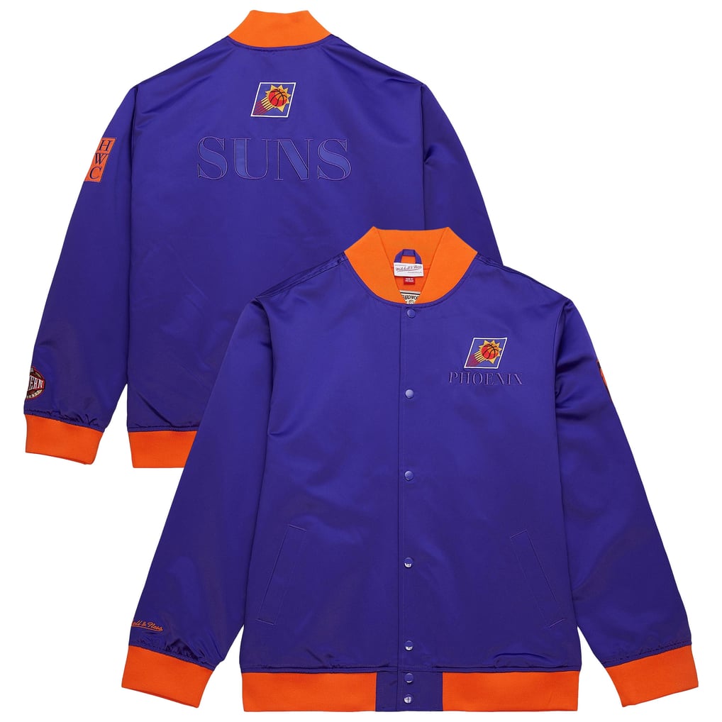 Phoenix Suns Mitchell & Ness Hardwood Classics Team OG 3.0 Lightweight Satin Full-Snap Jacket - Purple