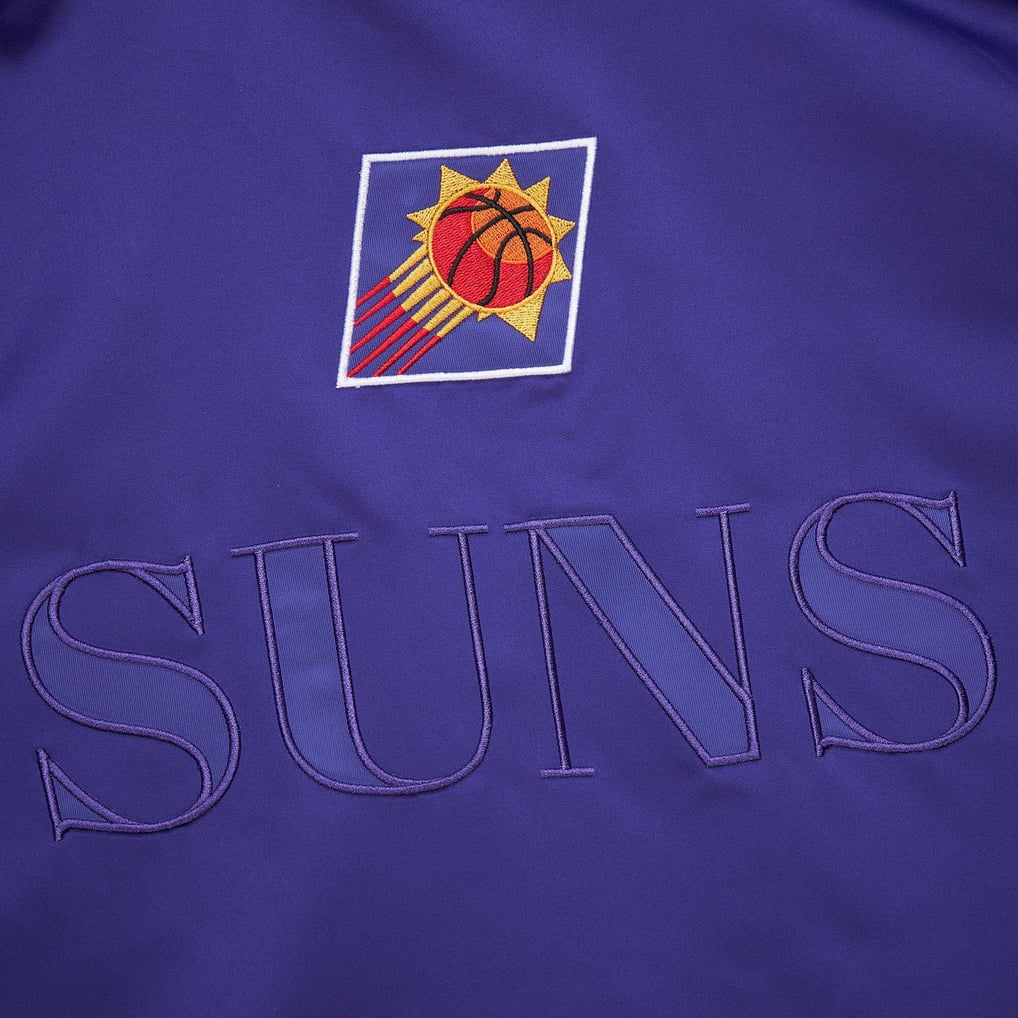 Phoenix Suns Mitchell & Ness Hardwood Classics Team OG 3.0 Lightweight Satin Full-Snap Jacket - Purple