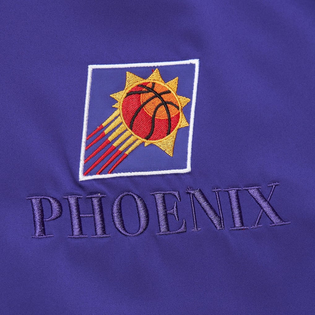 Phoenix Suns Mitchell & Ness Hardwood Classics Team OG 3.0 Lightweight Satin Full-Snap Jacket - Purple