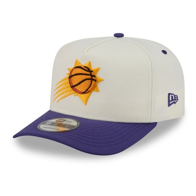 Phoenix Suns New Era City A-Frame 9FIFTY Snapback Hat - Cream/Purple