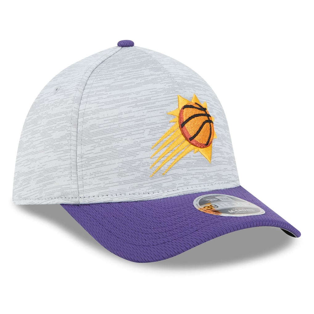  Phoenix Suns New Era 39THIRTY M-Crown Tech Stretch Hat - Gray
