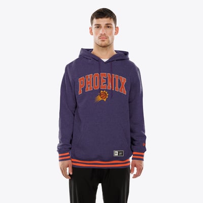  Phoenix Suns New Era Throwback Applique Logo Hoodie - Purple