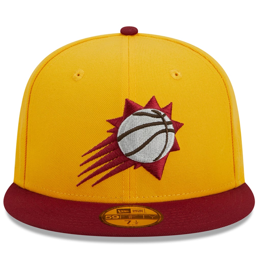 Phoenix Suns New Era Fall Leaves 2-Tone 59FIFTY Fitted Hat - Yellow/Red