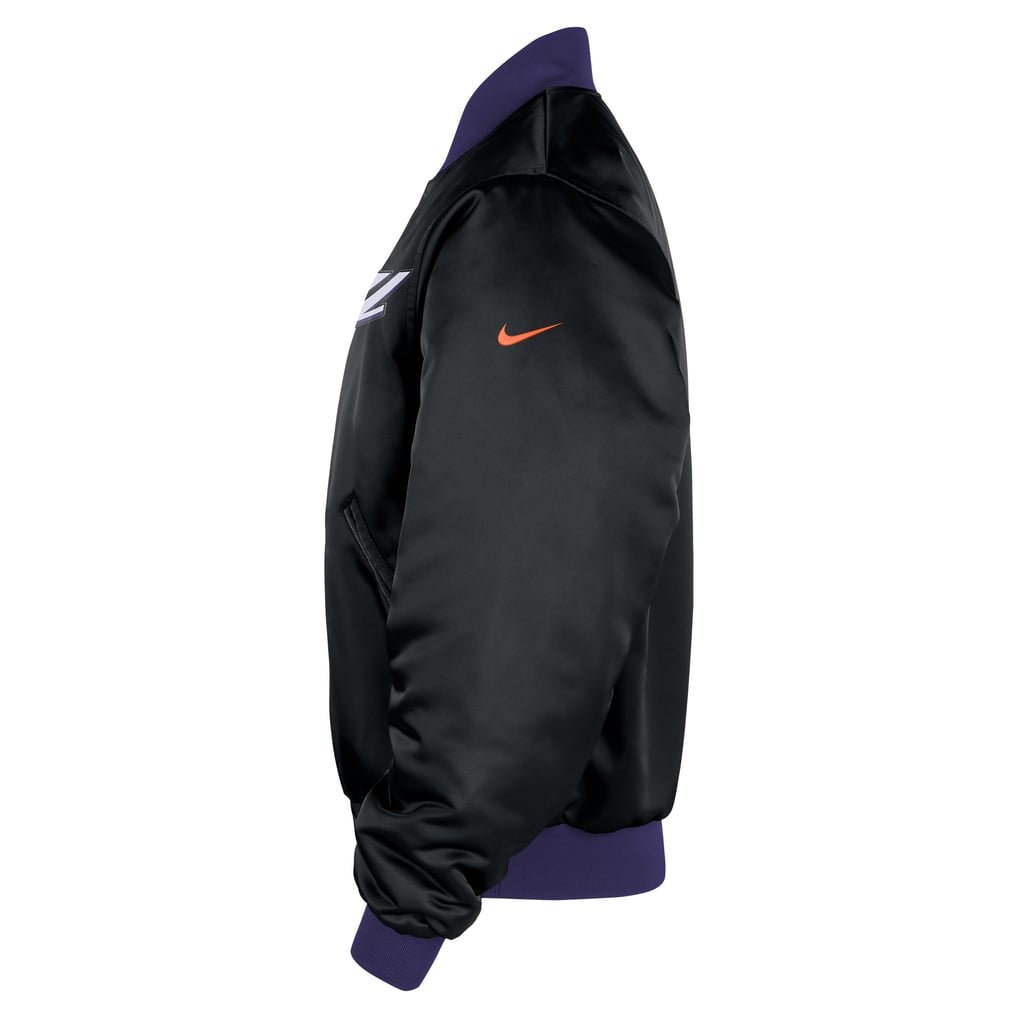  Phoenix Suns Nike 2025/26 City Edition Remix Courtside Full-Snap Bomber Jacket - Black