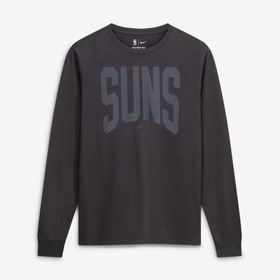 Phoenix Suns Nike 2026 Standard Issue Travel Long Sleeve T-Shirt - Charcoal