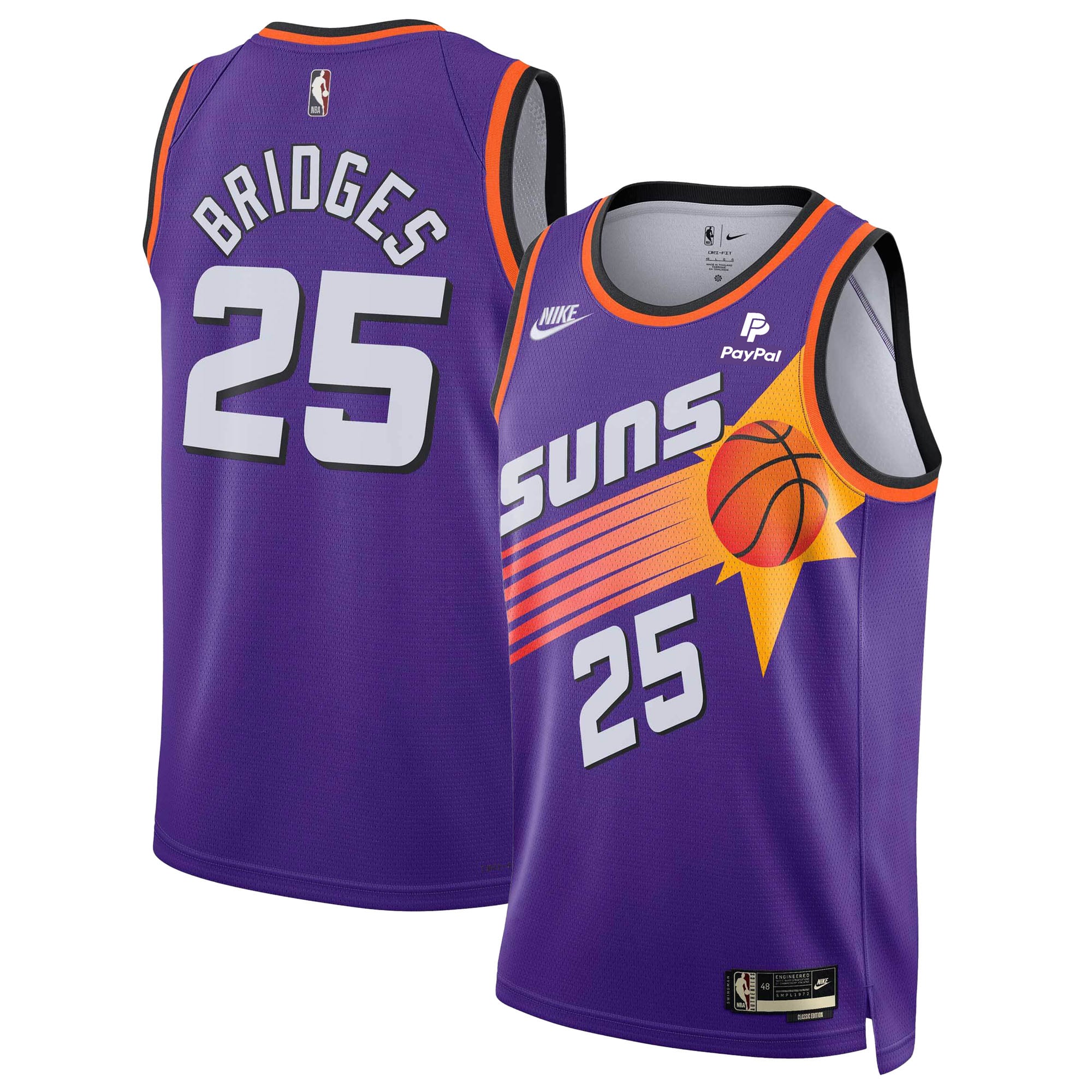 Mikal Bridges Phoenix Suns Nike Swingman Jersey - Classic Edition 