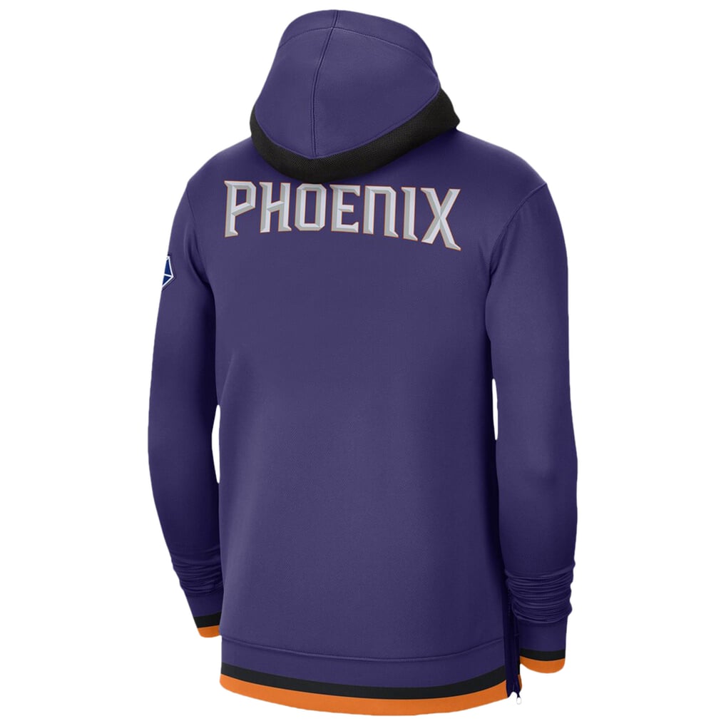 Phoenix Suns Nike 75th Anniversary Performance Showtime Full-Zip Hoodie Jacket - Purple