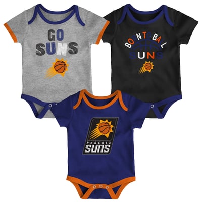 Phoenix Suns Outerstuff Newborn & Infant Born To Ball 3-Pack Bodysuit Set
