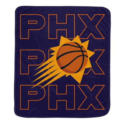  Phoenix Suns Pegasus 50" x 60" Abbreviation Echo Ultra Soft Blanket