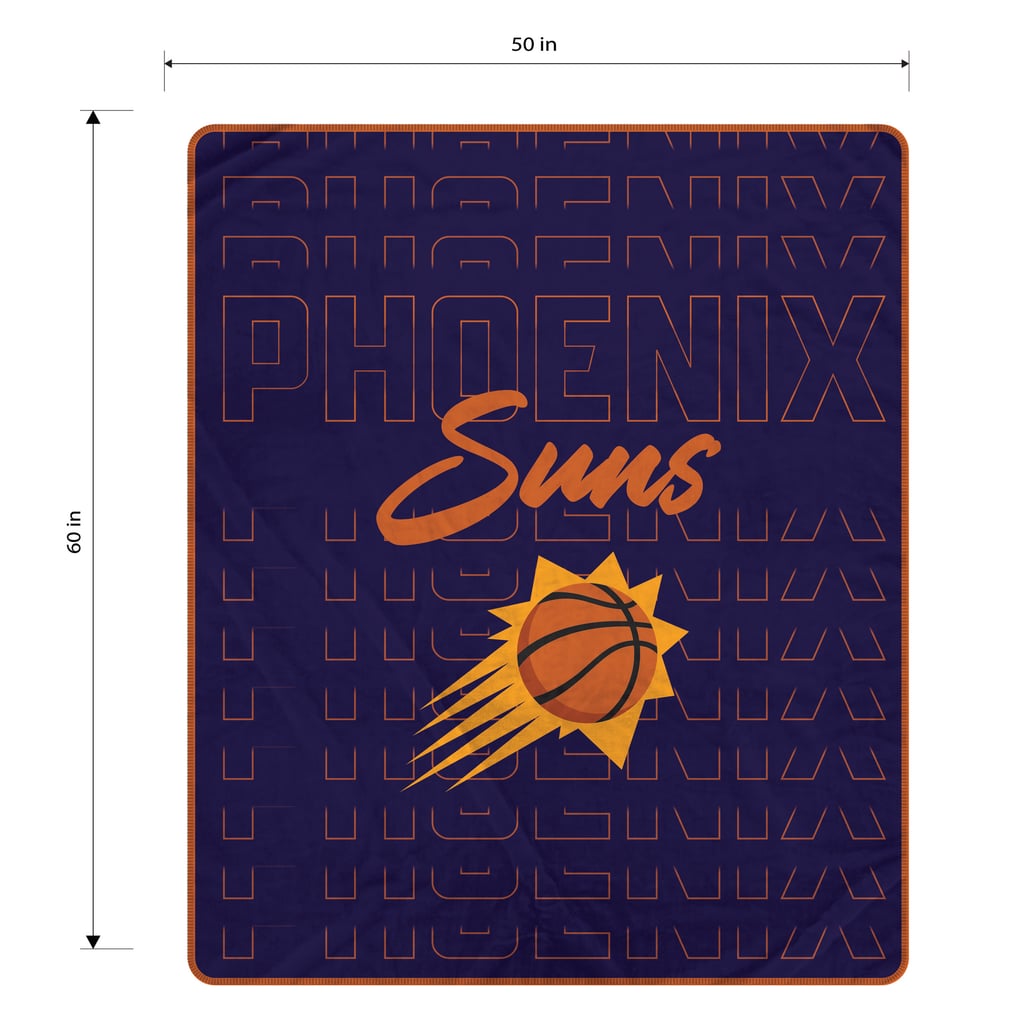 Phoenix Suns Pegasus Echo Script Fade 50" x 60" Ultra Soft Throw Blanket