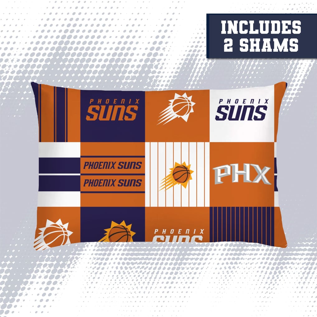 Phoenix Suns Pegasus Patchwork Plaid Three-Piece Full/Queen Bed in a Bag Set