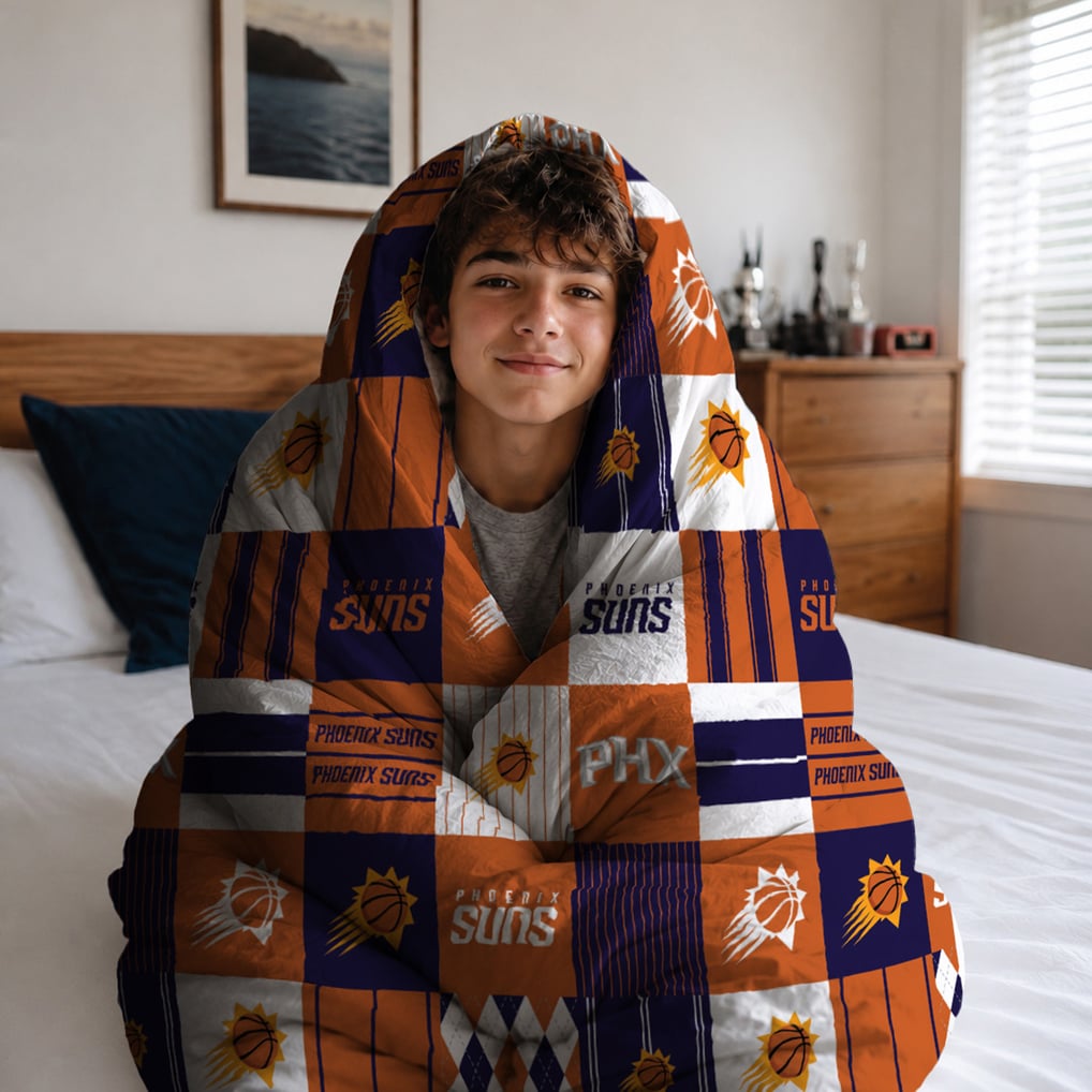 Phoenix Suns Pegasus Patchwork Plaid Three-Piece Full/Queen Bed in a Bag Set