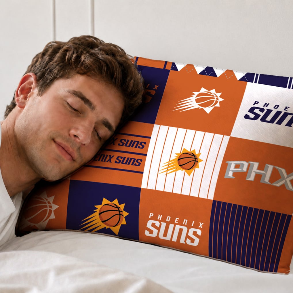 Phoenix Suns Pegasus Patchwork Plaid Three-Piece Full/Queen Bed in a Bag Set