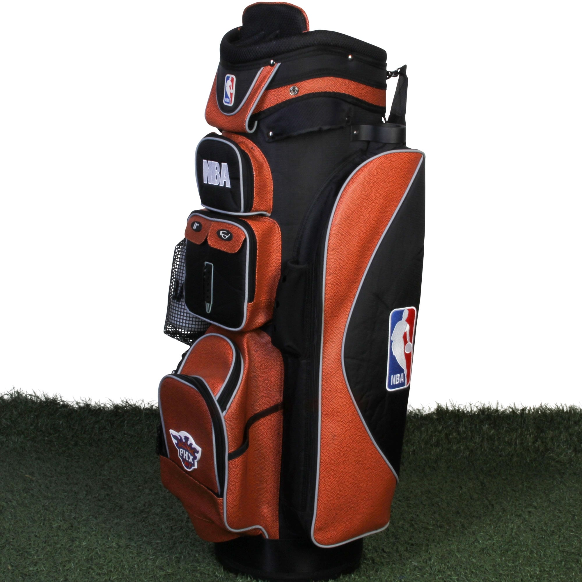 Phoenix Suns Pebble Grain Cart Golf Bag - Orange