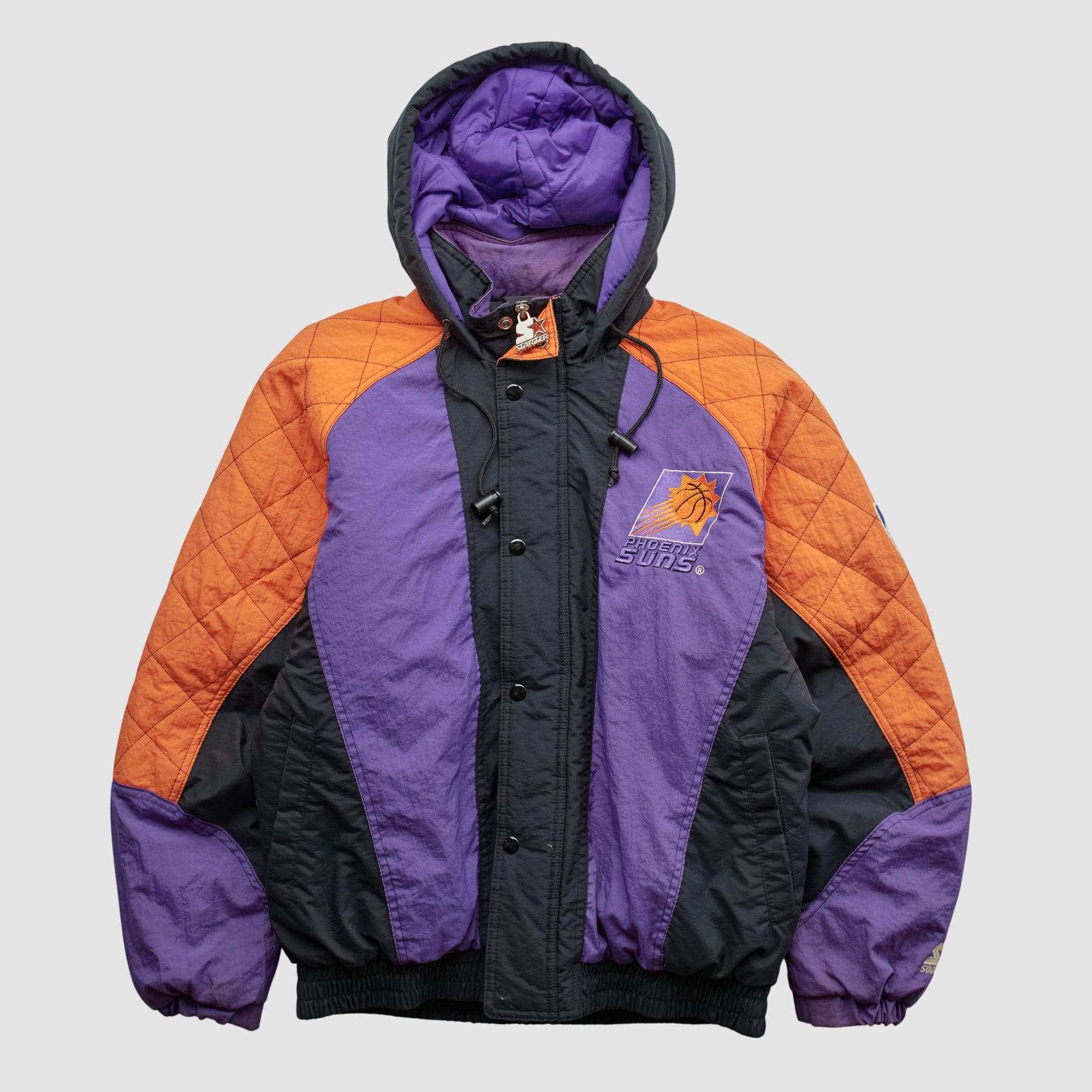 Phoenix Suns Starter 90s Hooded Full Zip Jacket - Black - S by 