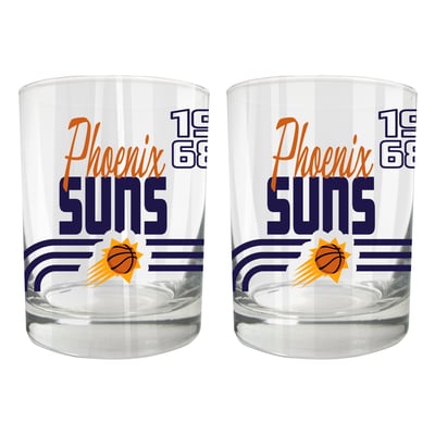 Phoenix Suns Two-Piece 12oz. Heritage Rocks Glass Set