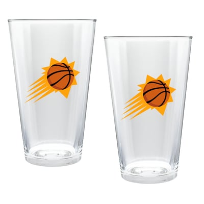 Phoenix Suns Two-Piece 16oz. Double Play Pint Glass Set