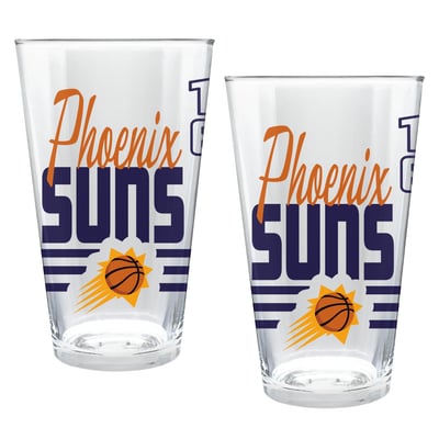 Phoenix Suns Two-Piece 16oz. Heritage Pint Glass Set
