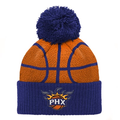 Phoenix Suns Preschool Basketball Head Cuffed Knit Hat with Pom - Purple