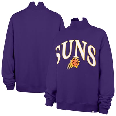  Phoenix Suns '47 Women's Oversized Vantage Mock Neck Sweatshirt - Purple