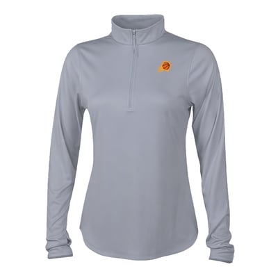 Phoenix Suns Columbia Women's Fairway Breeze Quarter-Zip Pullover - Gray