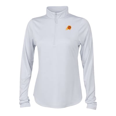 Phoenix Suns Columbia Women's Fairway Breeze Quarter-Zip Pullover - White