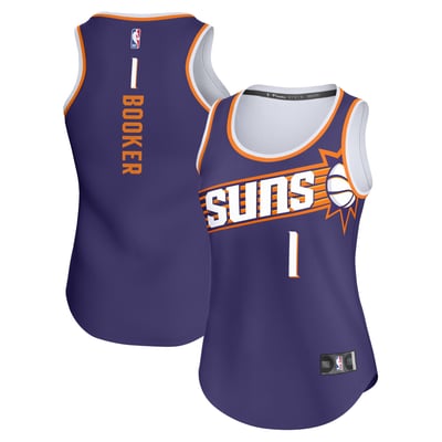 Devin Booker Phoenix Suns Fanatics Women's Fast Break Player Jersey - Icon Edition - Purple
