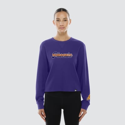 Phoenix Suns New Era Women's Micro Thermal Long Sleeve T-Shirt - Purple