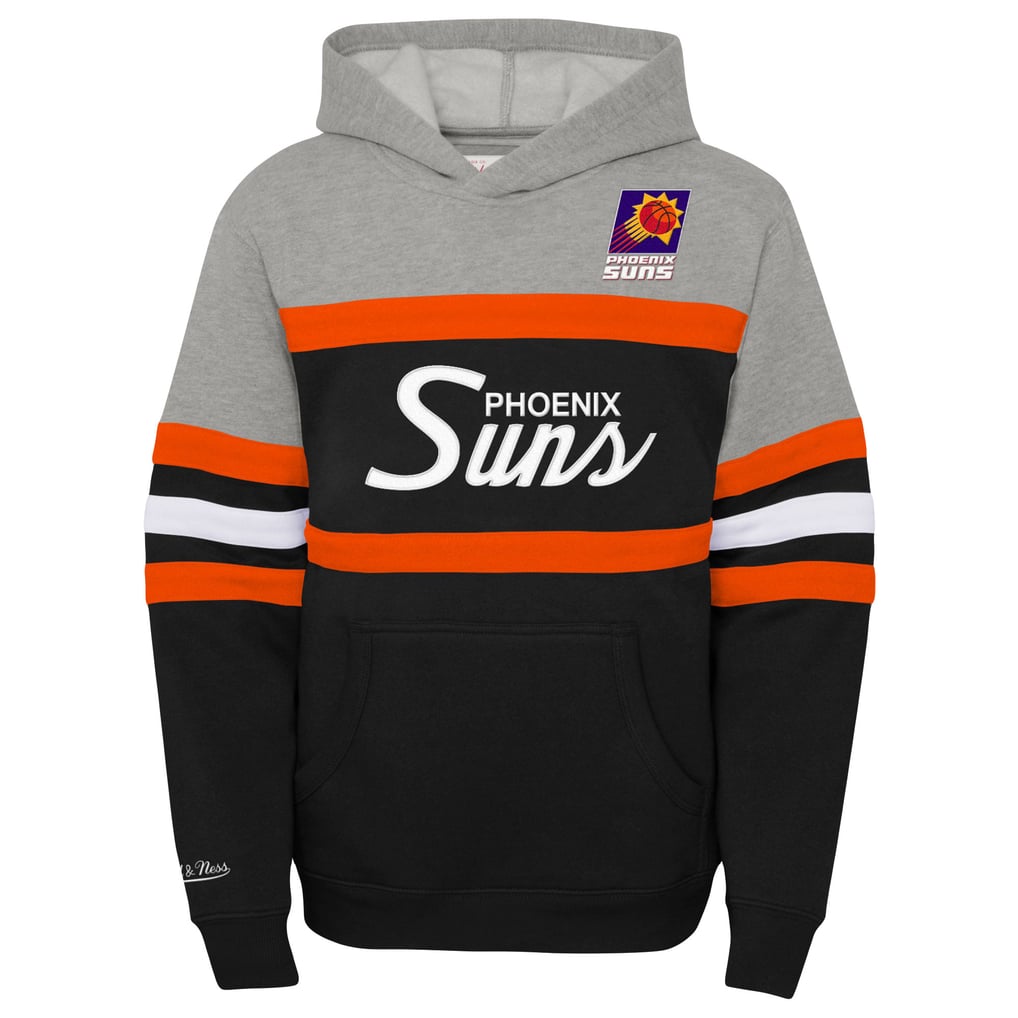 Phoenix Suns Mitchell & Ness Youth Hardwood Classics Head Coach Pullover Hoodie - Black/Heather Gray