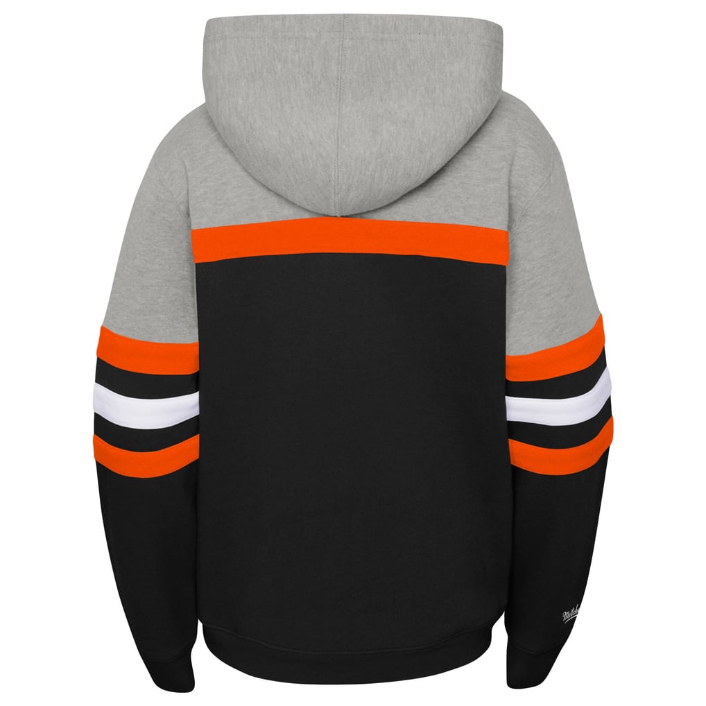 Phoenix Suns Mitchell & Ness Youth Hardwood Classics Head Coach Pullover Hoodie - Black/Heather Gray