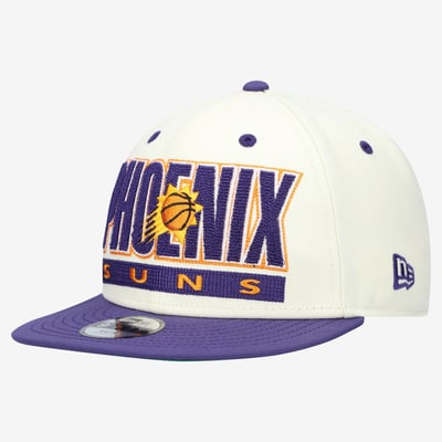 Phoenix Suns New Era Youth Classic 9FIFTY Snapback Hat - Cream/Purple