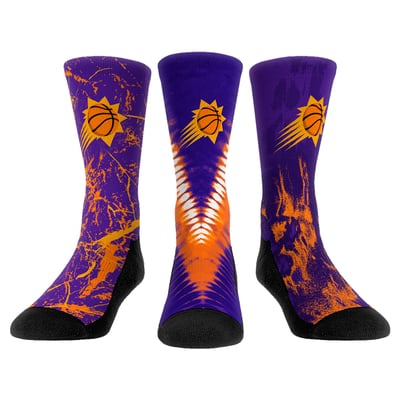  Phoenix Suns Rock Em Youth Three-Pack Crew Socks Set - 