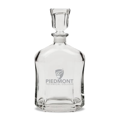 Piedmont Technical College 23.75oz. Crystal Whiskey Decanter