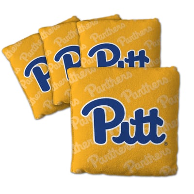 Pitt Panthers Fanpoint Four-Piece Cornhole Bag Set
