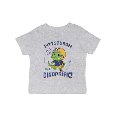 Pitt Panthers Vive La Fete Infant Dinorrific T-Shirt - Gray