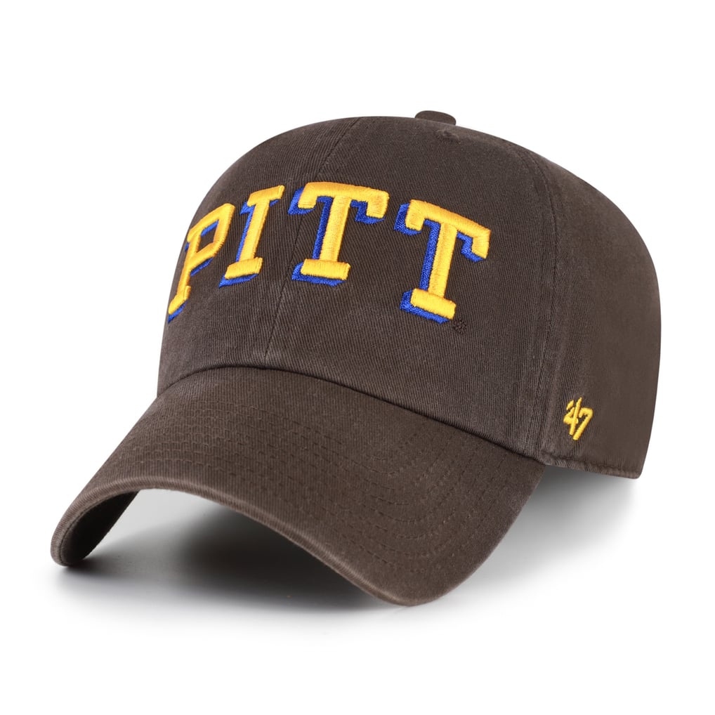  Pitt Panthers '47 Vault Clean Up Adjustable Hat - Brown