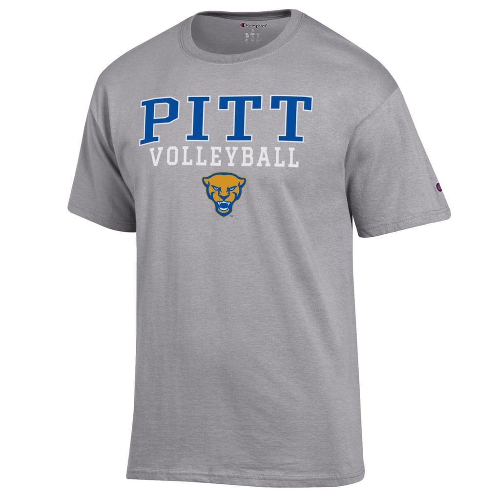 Pitt Panthers Champion Volleyball Stack T-Shirt - Gray
