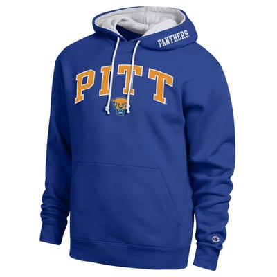  Pitt Panthers Champion Arch Tackle Twill Hoodie - Royal