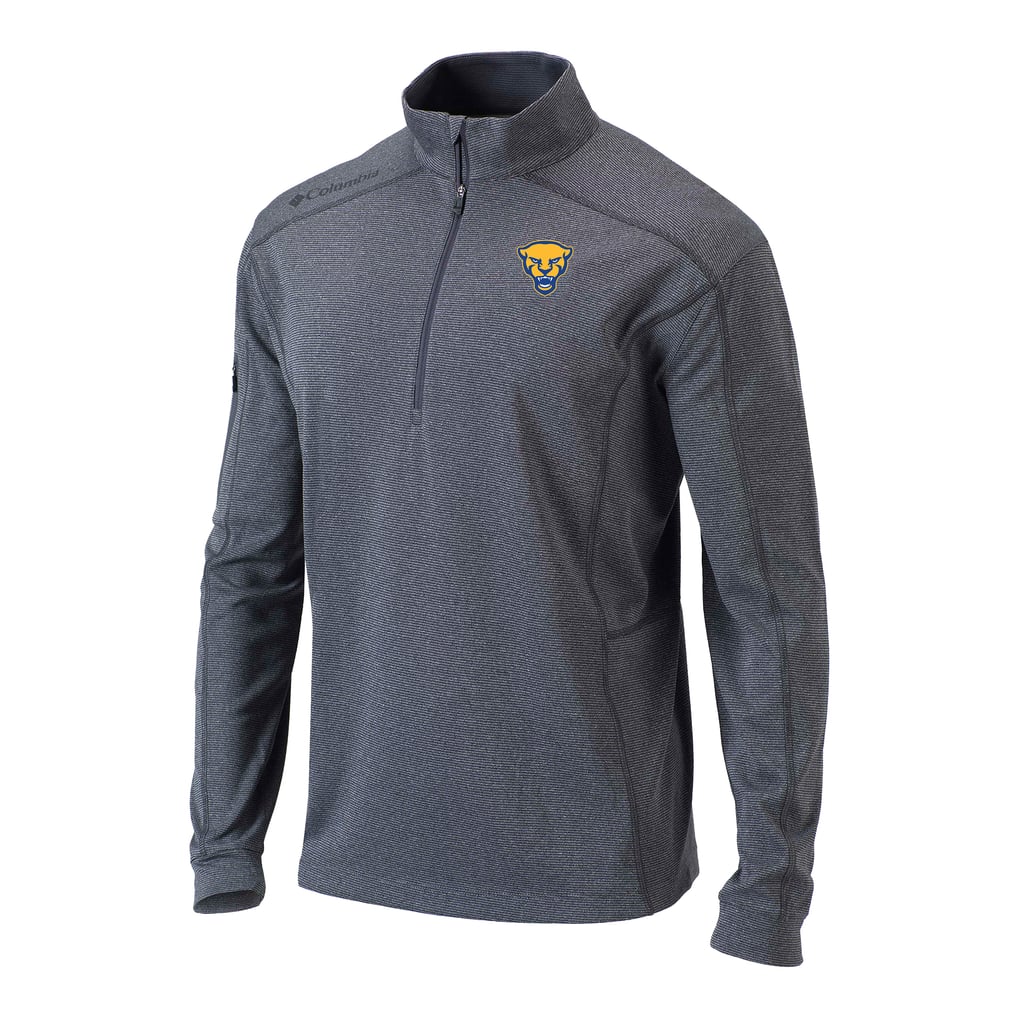 Pitt Panthers Columbia Omni-Wick Shotgun Quarter-Zip Pullover - Gray