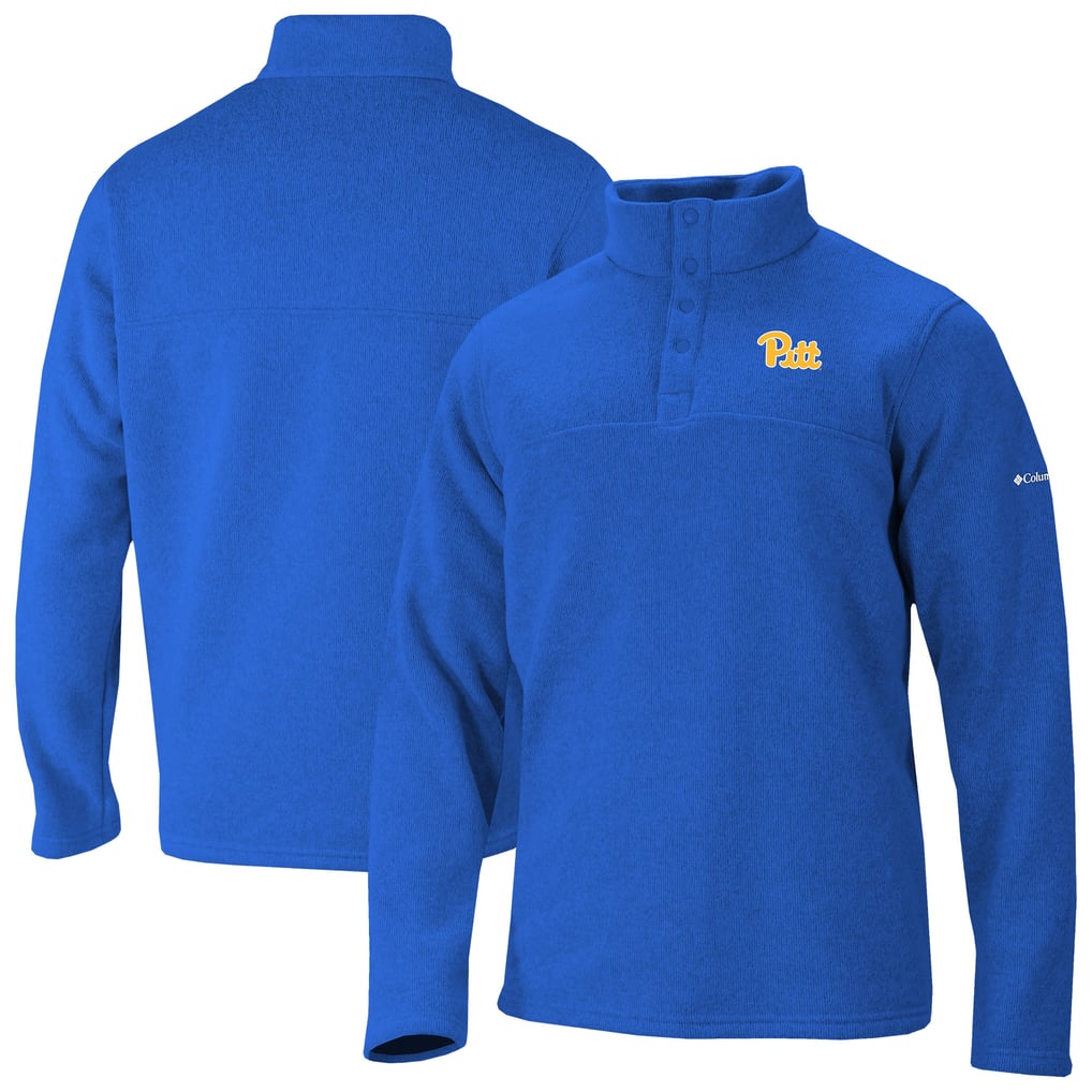 Pitt Panthers Columbia Alto Pass Half-Snap Jacket - Royal