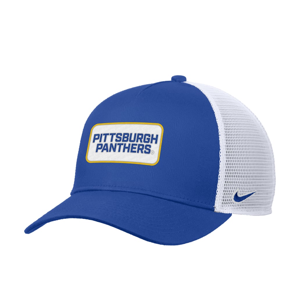 Pitt Panthers Nike 2025 On-Field Rise Trucker Performance Adjustable Hat - Royal