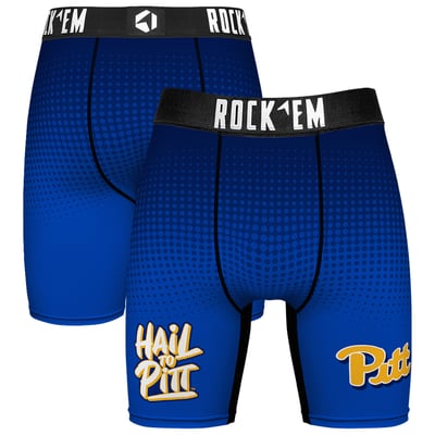  Pitt Panthers Rock Em Slogan Boxer Briefs - Royal