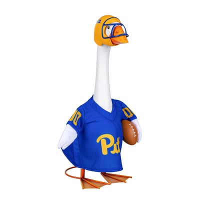 Pitt Panthers Gameday Porch Goose Statue & Team Uniform Set
