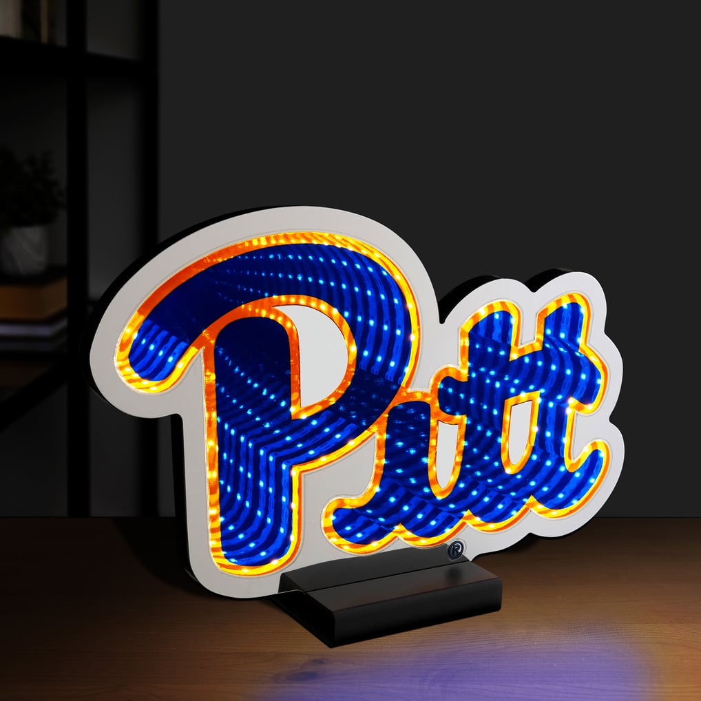 Pitt Panthers LED Infinity Logo Light
