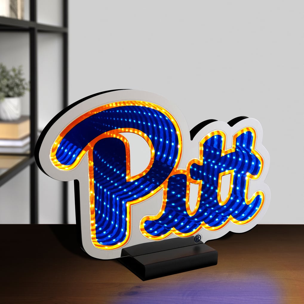 Pitt Panthers LED Infinity Logo Light