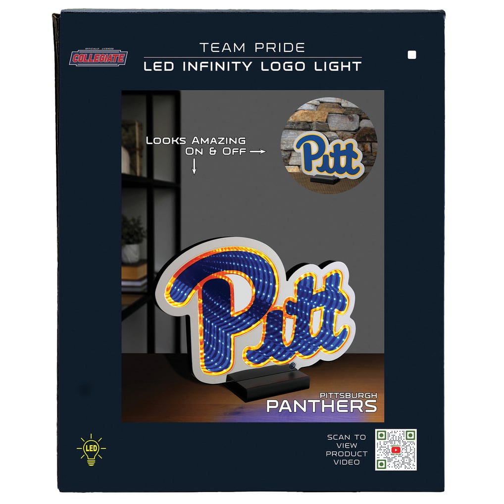 Pitt Panthers LED Infinity Logo Light