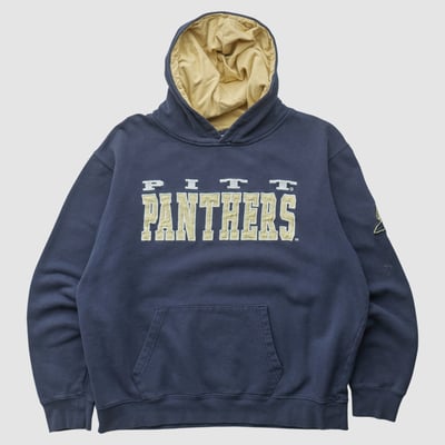 Pitt Panthers Stadium Athletics 2010s Hooded Pullover Sweatshirt - Navy - M by Fanatics Real Vintage